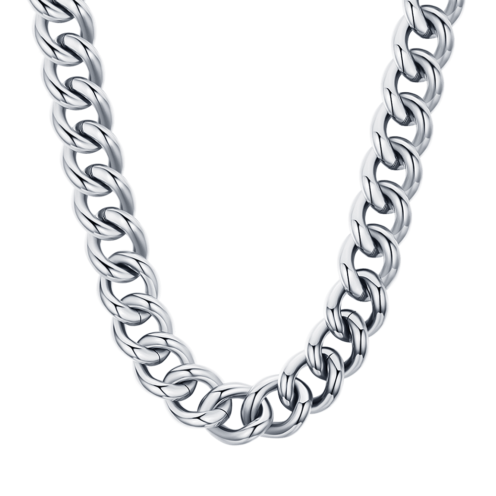 COLLIER EN ACIER POUR FEMMES AVEC CHAÎNETTE