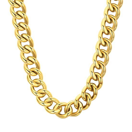 COLLIER EN ACIER POUR FEMMES AVEC CHAÎNETTE