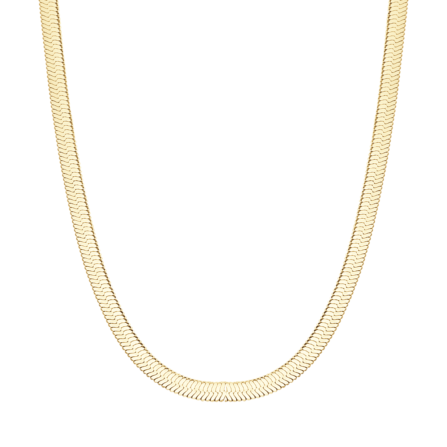 COLLIER ACIER SERPENT IP OR