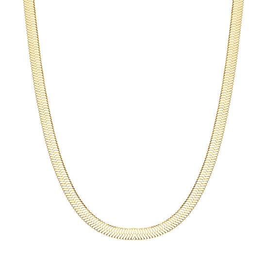 COLLIER ACIER SERPENT IP OR