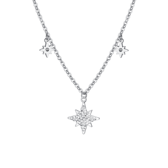 COLLIER FEMME SISSI ÉTOILE EN ACIER