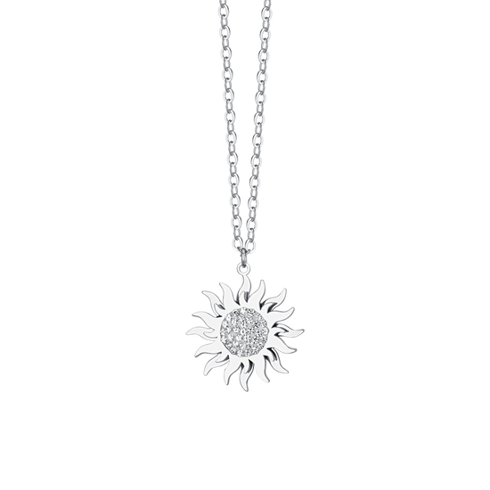 COLLIER SOLEIL EN ACIER PIVOTANT