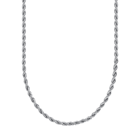 COLLIER TORCHON UNISEXE EN ACIER DORÉ IP 4MM