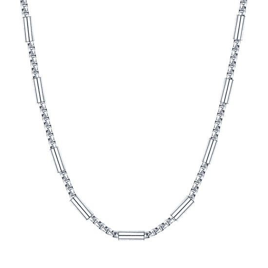 COLLIER POUR HOMME EN ACIER AVEC ÉLÉMENTS EN ACIER Luca Barra