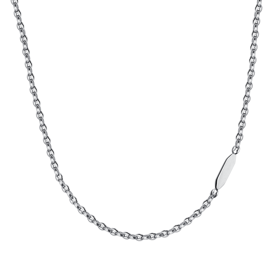 COLLIER EN ACIER POUR HOMME AVEC ÉLÉMENT