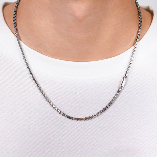 COLLIER D'ÉLÉMENTS EN ACIER POUR HOMMES