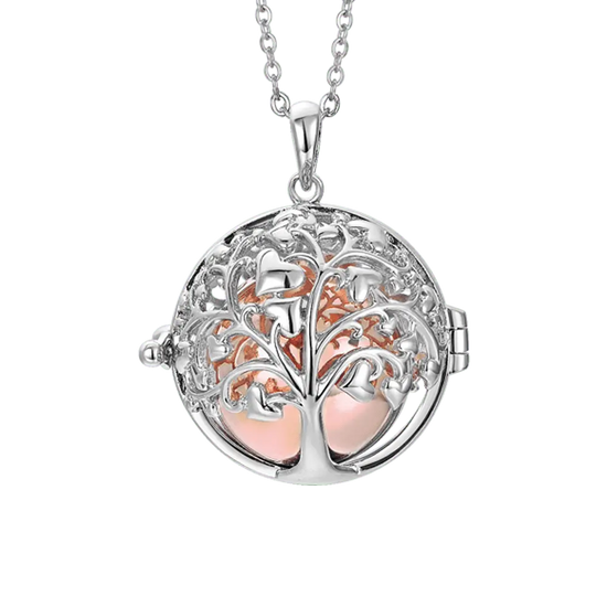 COLLIER ANGE AVEC ARBRE DE VIE EN ACIER Luca Barra