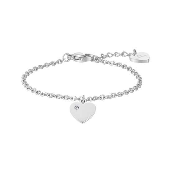 BRACELET FILLE EN ACIER AVEC COEUR