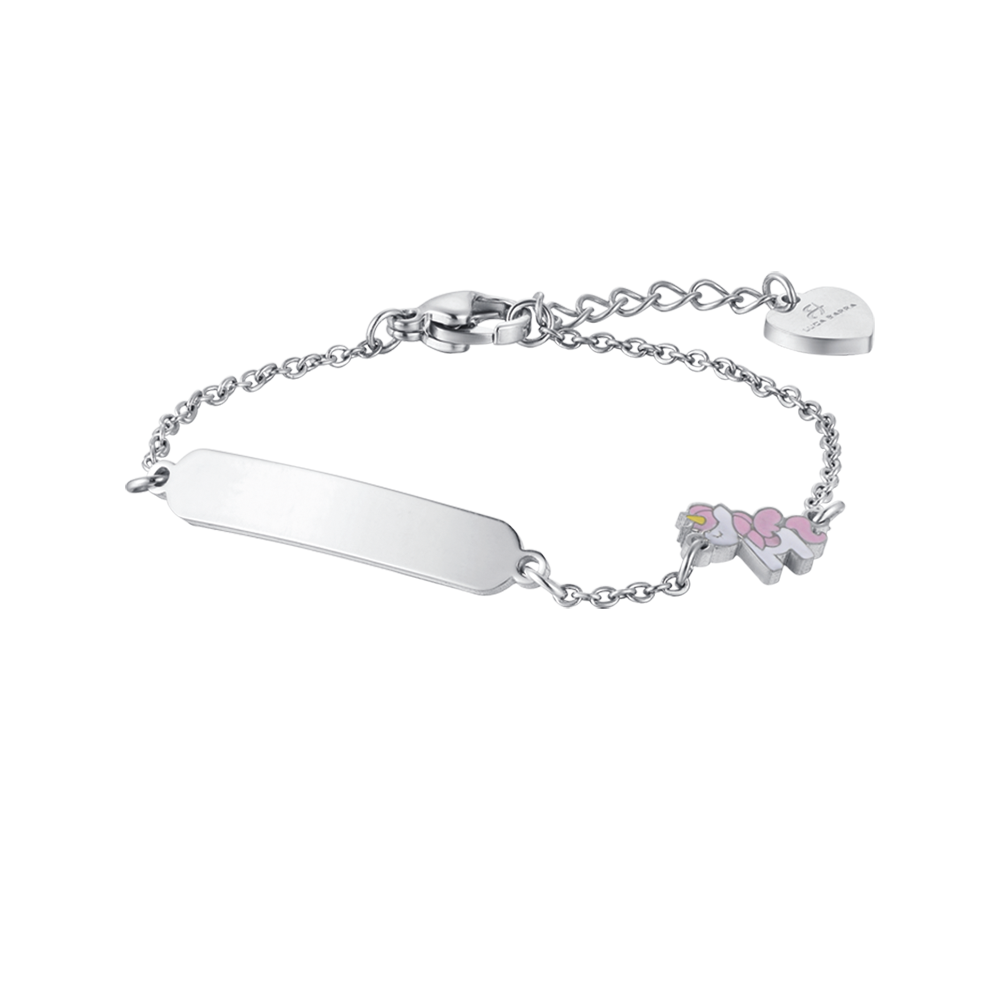 BRACELET FILLE EN ACIER AVEC LICORNE