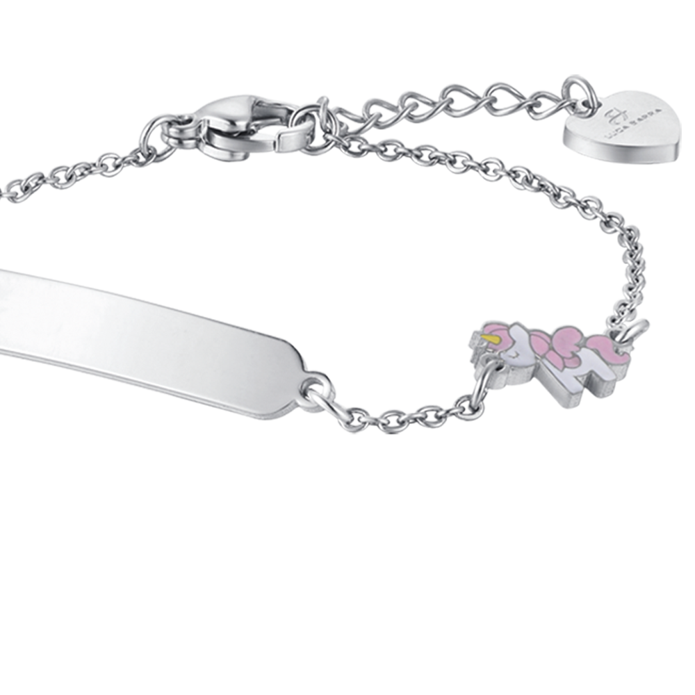 BRACELET FILLE EN ACIER AVEC LICORNE