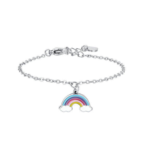 BRACELET ARC-EN-CIEL EN ACIER POUR FILLE