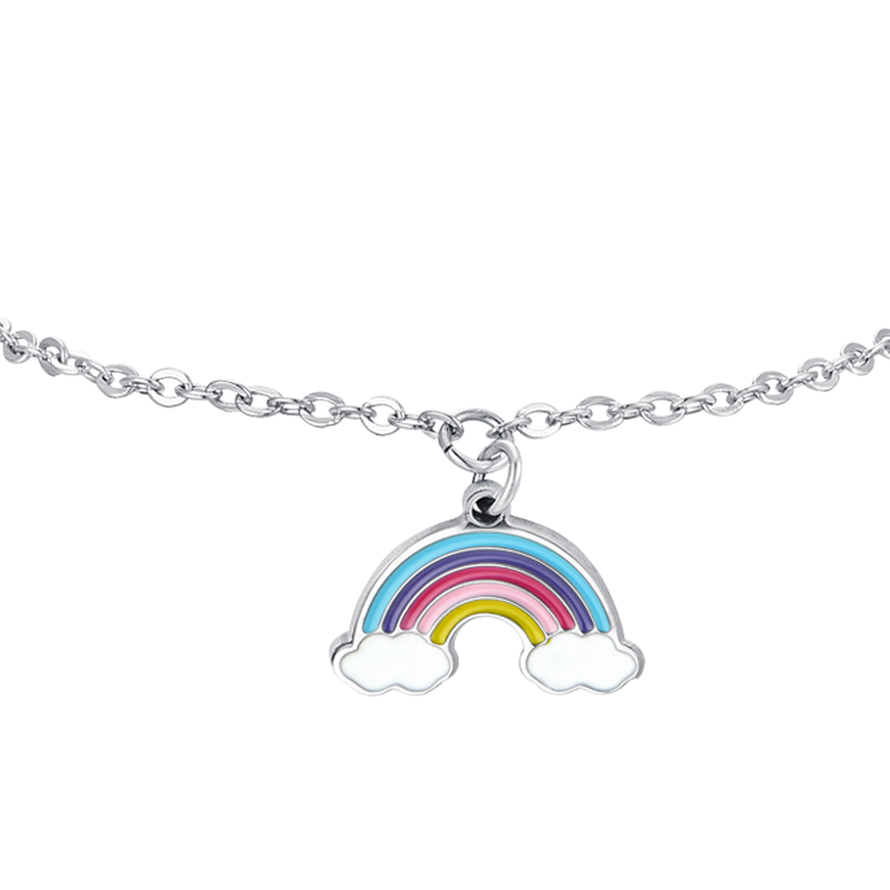 BRACELET ARC-EN-CIEL EN ACIER POUR FILLE