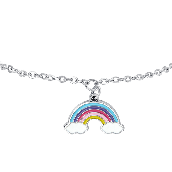 BRACELET ARC-EN-CIEL EN ACIER POUR FILLE