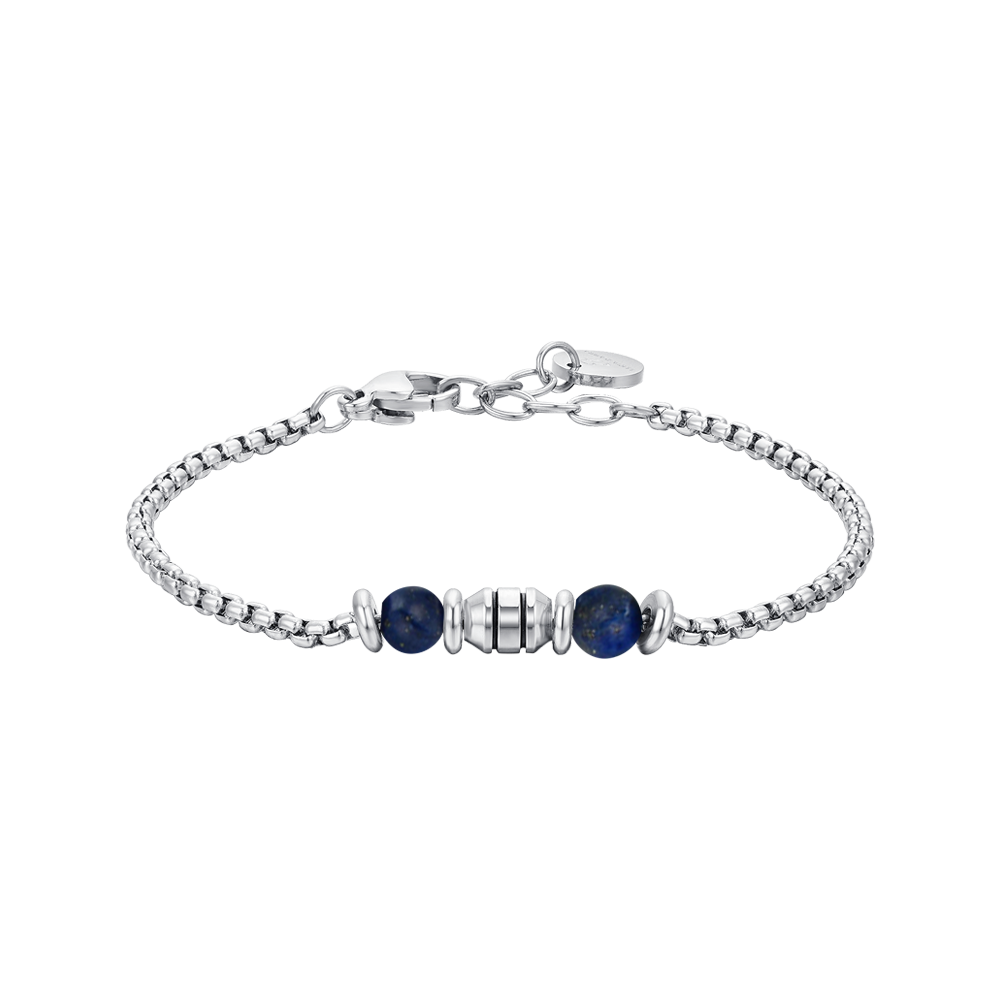 BLUE STONES STEEL CHILD BRACELET Luca Barra