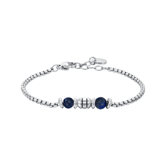 BLUE STONES STEEL CHILD BRACELET Luca Barra