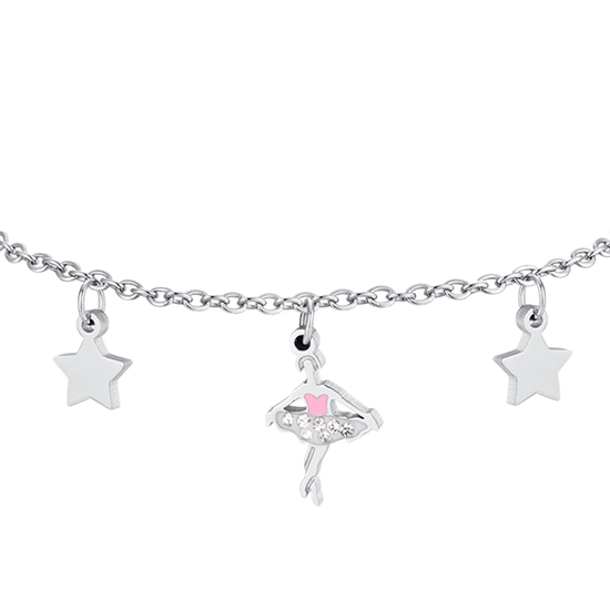 BRACCIALE BAMBINA IN ACCIAIO CON BALLERINA