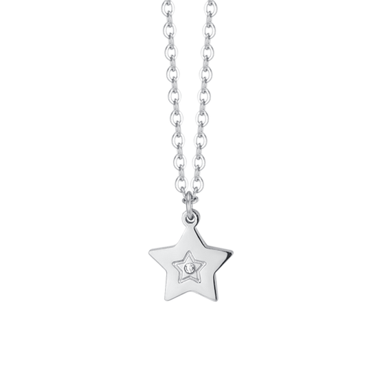 COLLIER EN ACIER POUR FILLE AVEC ÉTOILE