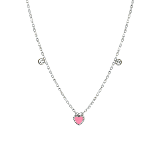 COLLIER FILLE COEUR EN ACIER