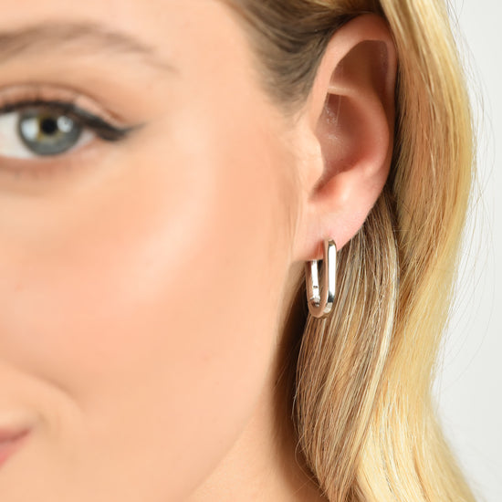 BOUCLES D'OREILLES EN ACIER POUR FEMMES