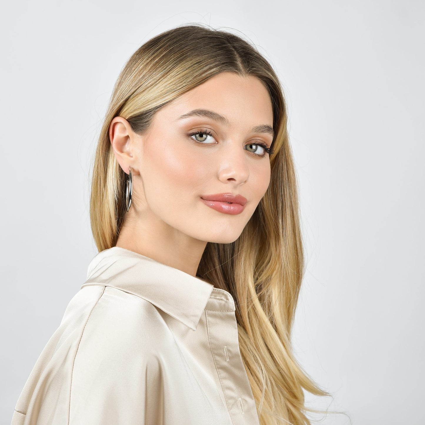 BOUCLES D'OREILLES EN ACIER POUR FEMMES