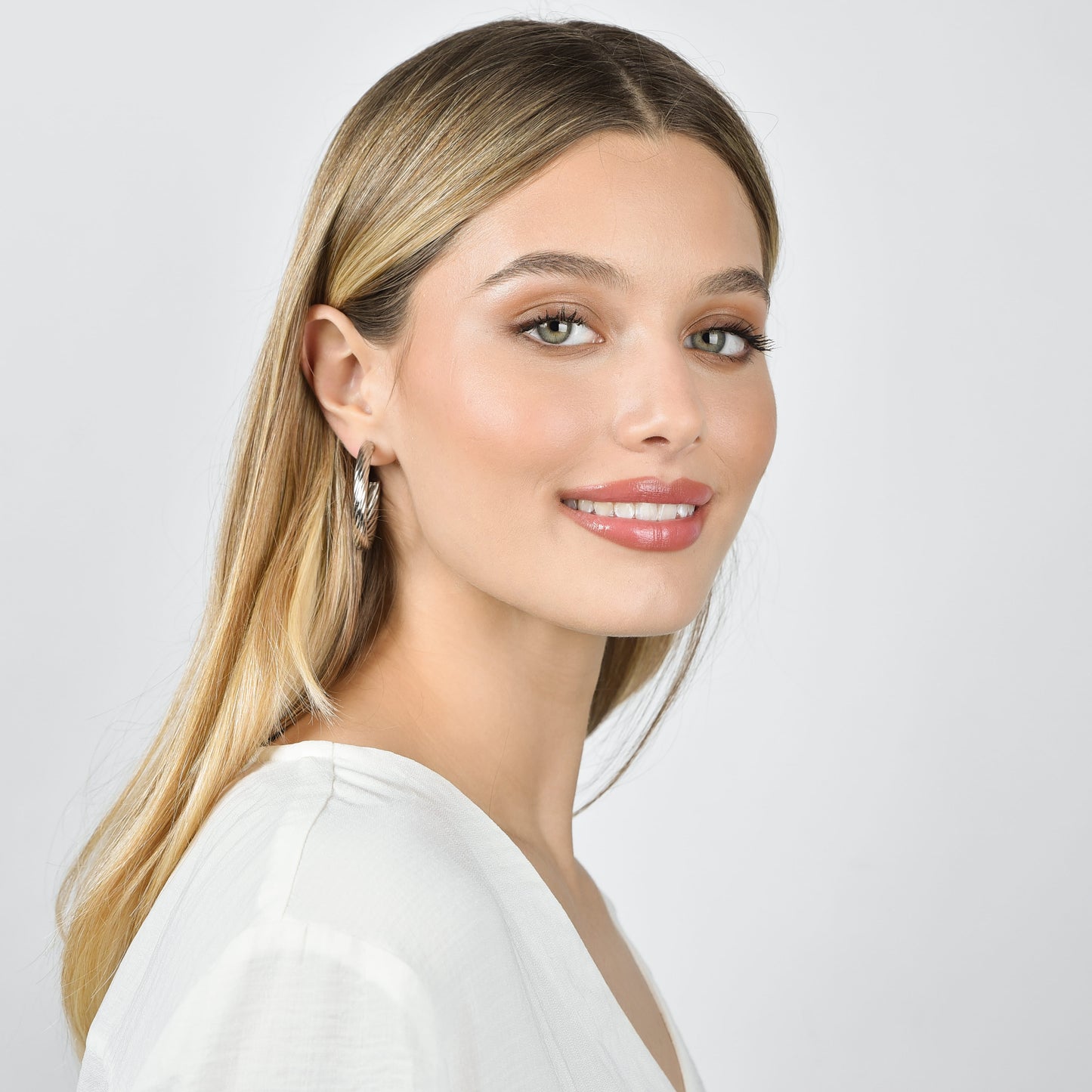 BOUCLES D'OREILLES EN ACIER POUR FEMMES