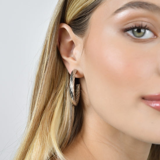 BOUCLES D'OREILLES EN ACIER POUR FEMMES