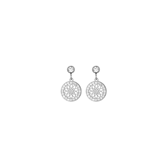 BOUCLES D'OREILLES FEMME ACIER FLEUR DE VIE