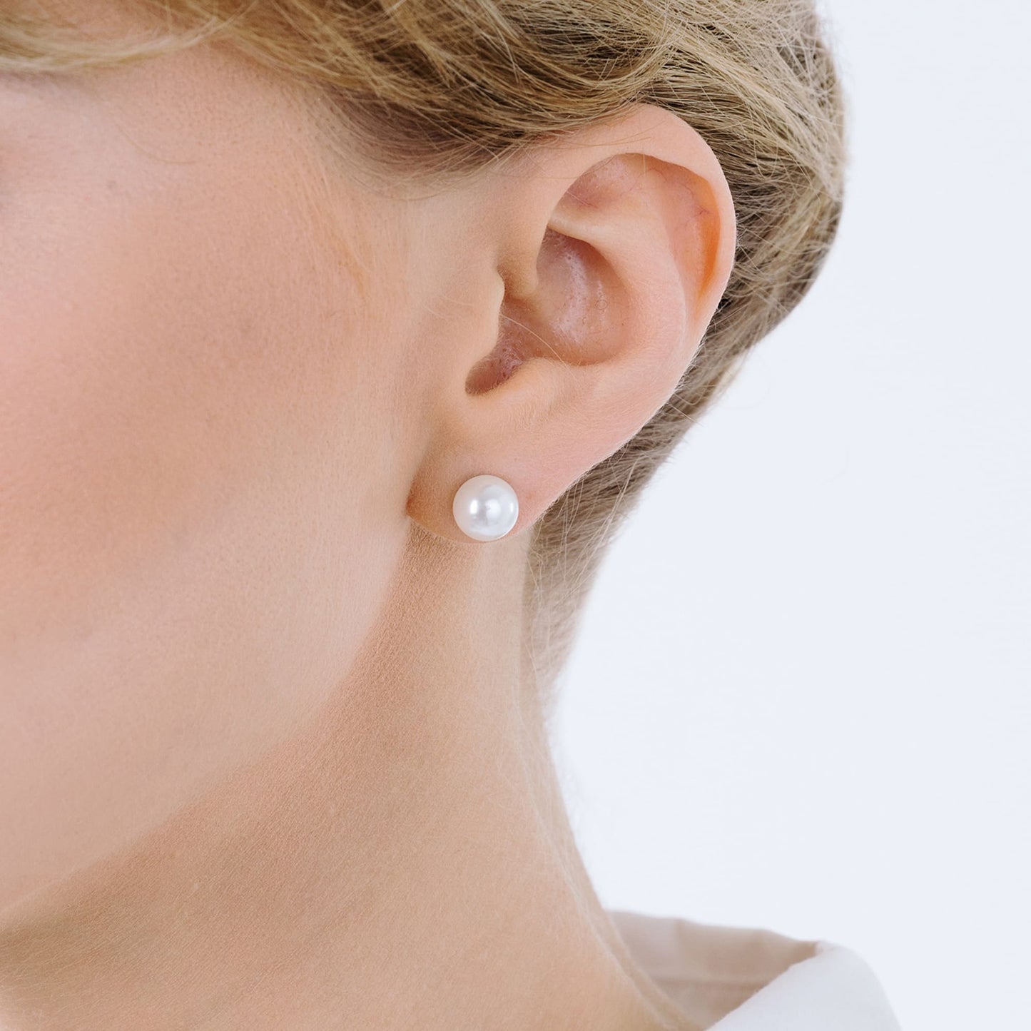 BOUCLES D'OREILLES EN PERLES D'ACIER POUR FEMMES