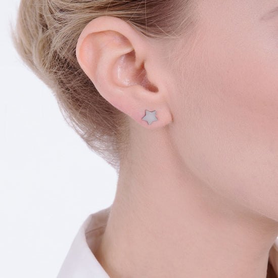 BOUCLES D'OREILLES ÉTOILE EN ACIER POUR FEMMES