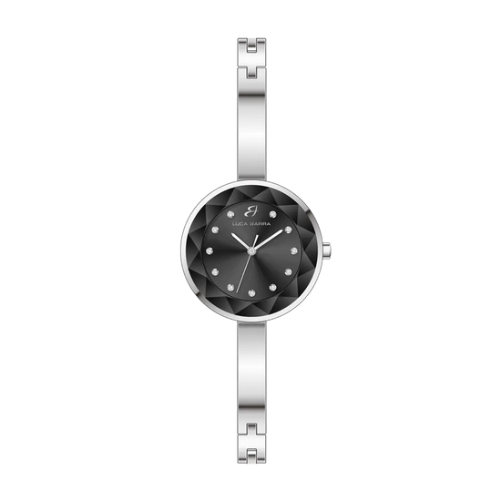 MONTRE POUR FEMME EN ACIER INOXYDABLE Cadran noir Luca Barra