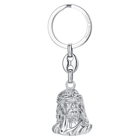 PORTE-CLEFS EN ACIER VISAGE SAINT